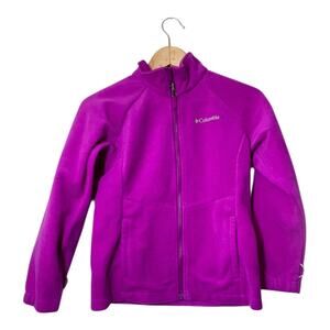 Columbia Girls Fleece Jacket Interchange Magenta Size Medium Pink Purple